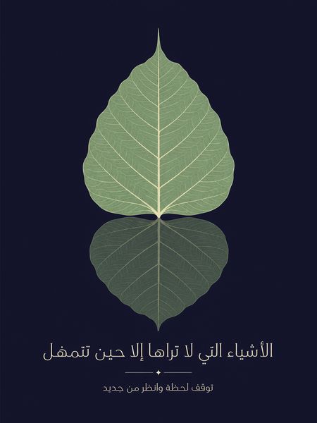 الأشياء التي لا تراها إلا حين تتمهّل