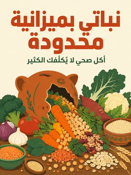 نباتي بميزانية محدودة