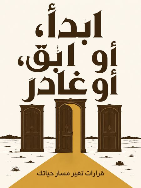 ابدأ، أو ابقَ، أو غادر